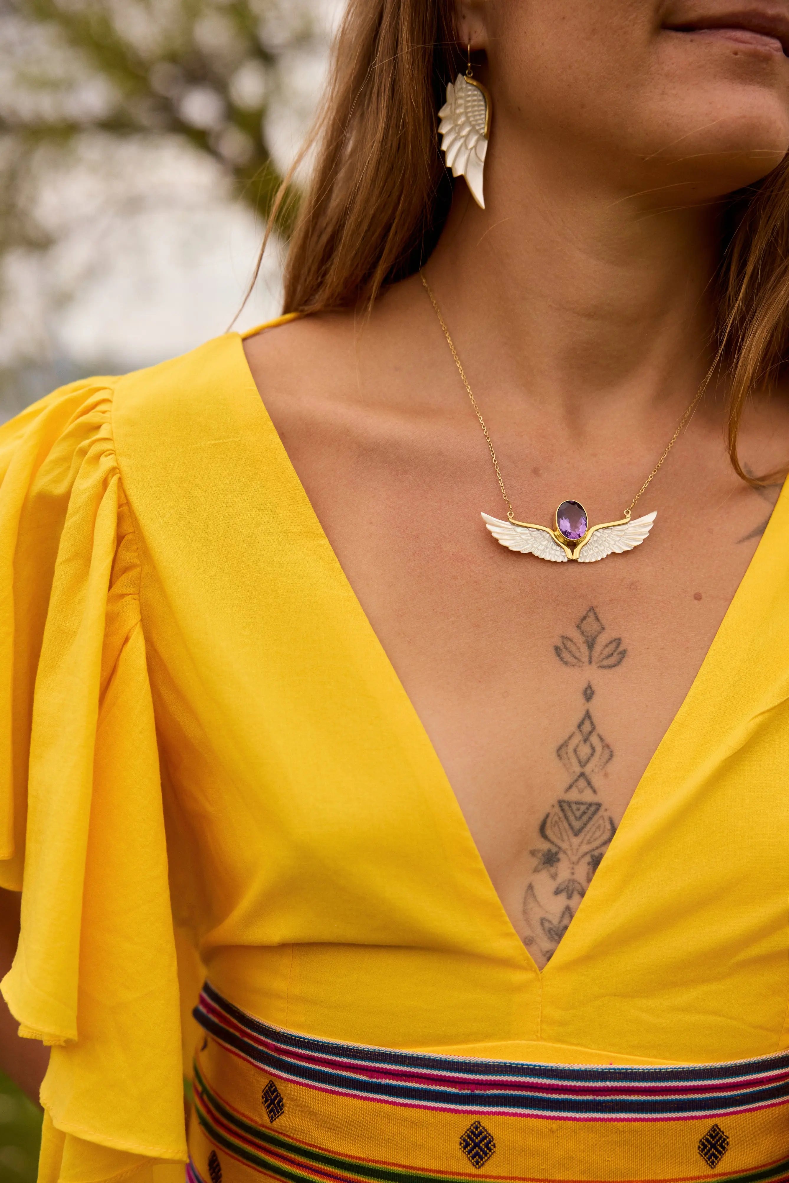 Peaceful Wings Earrings Earth Wisdom Collection