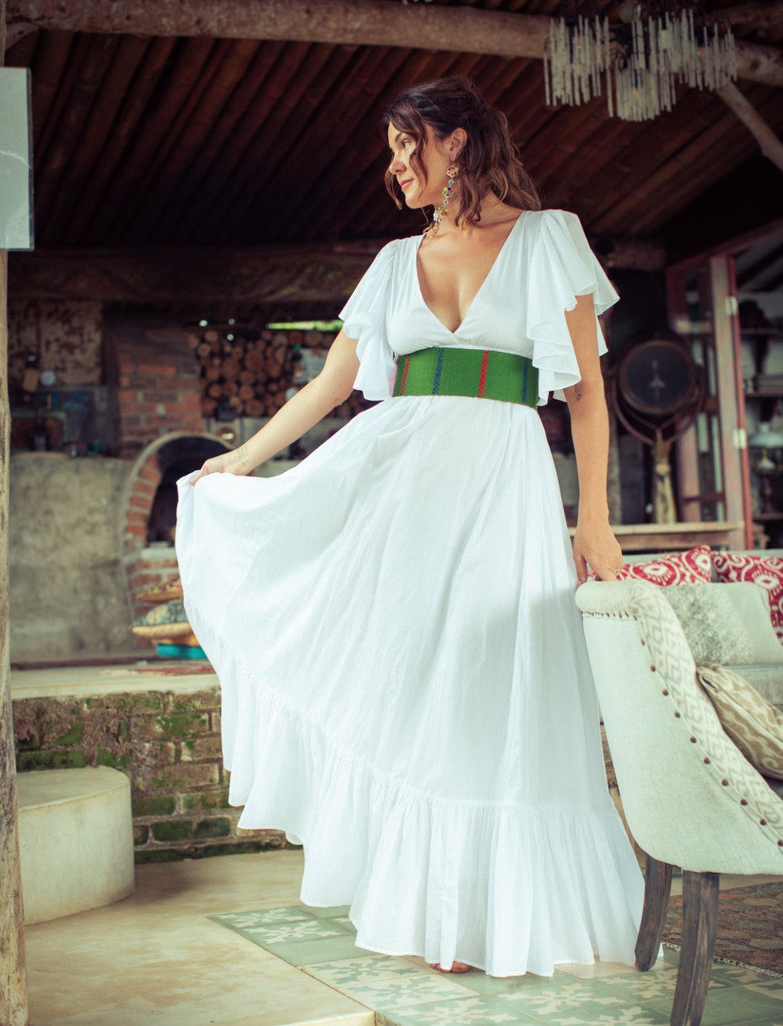 Colors of the Cosmos Embroidered Belt - Earth Wisdom Collection