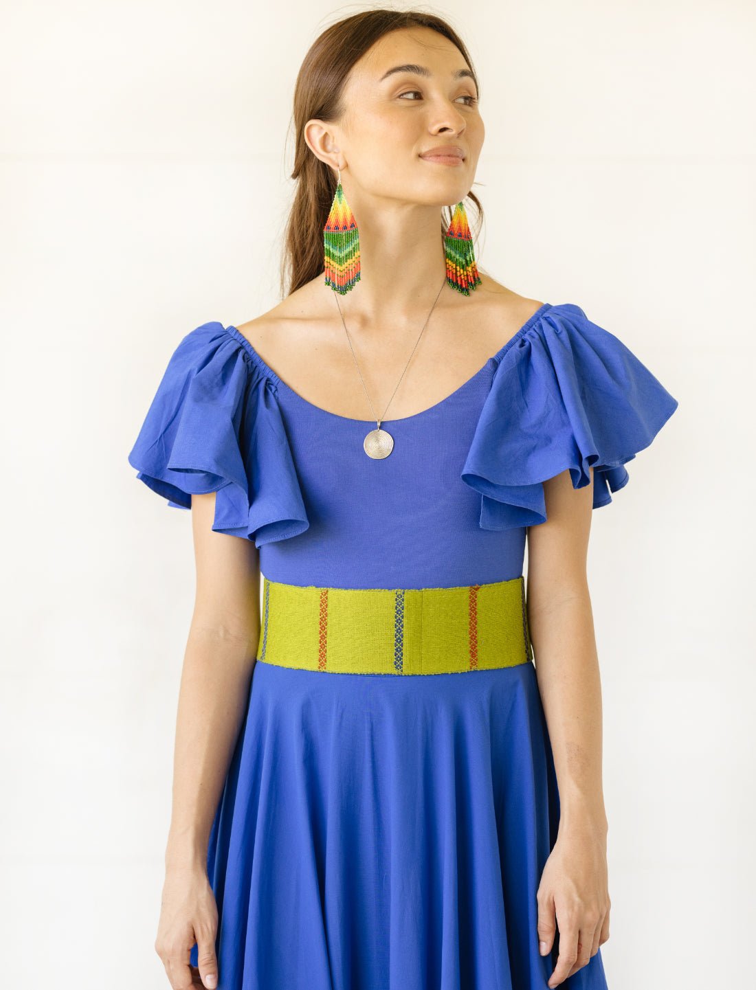 Colors of the Cosmos Embroidered Belt - Earth Wisdom Collection
