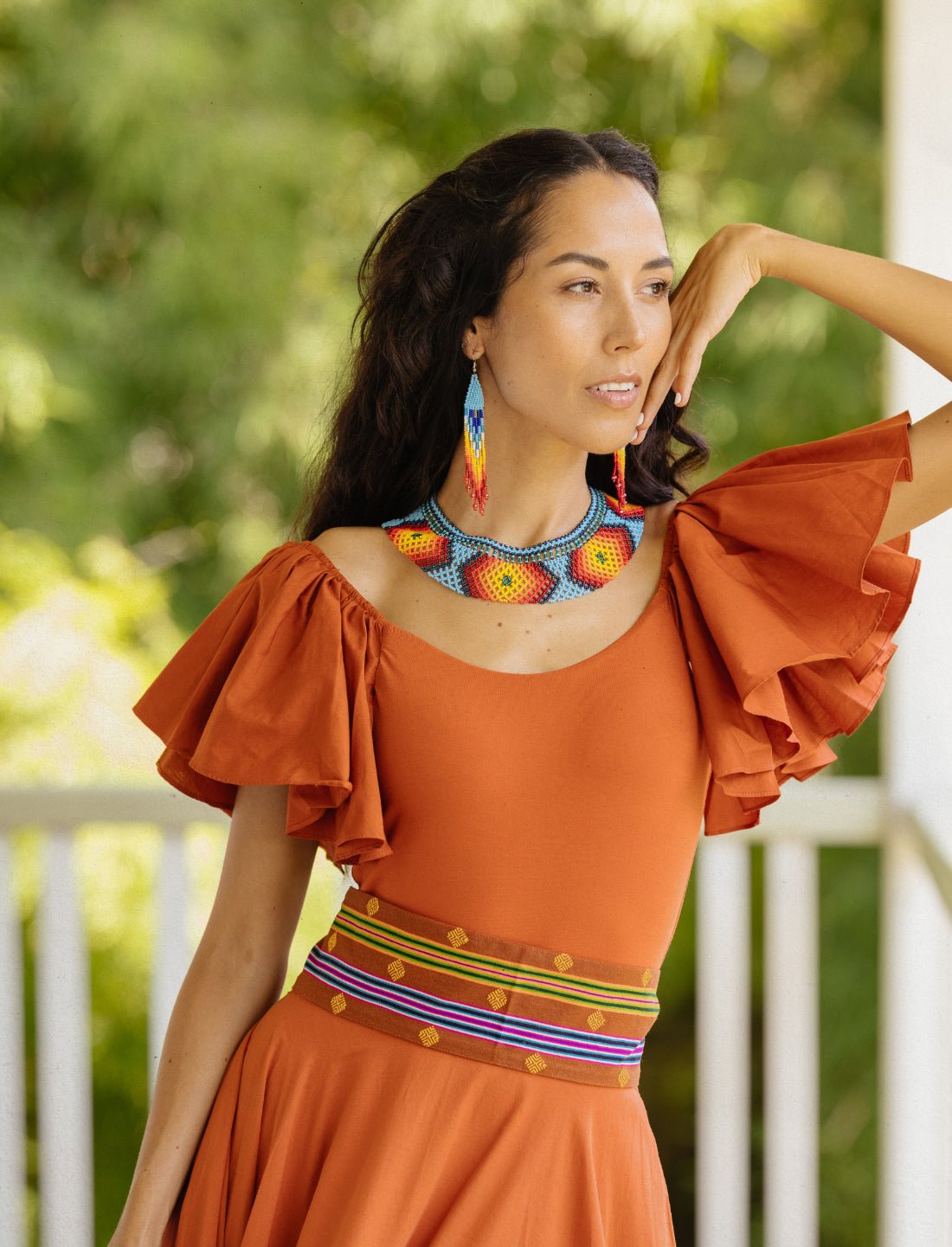 Temple Starlight Embroidered Belt - Earth Wisdom Collection