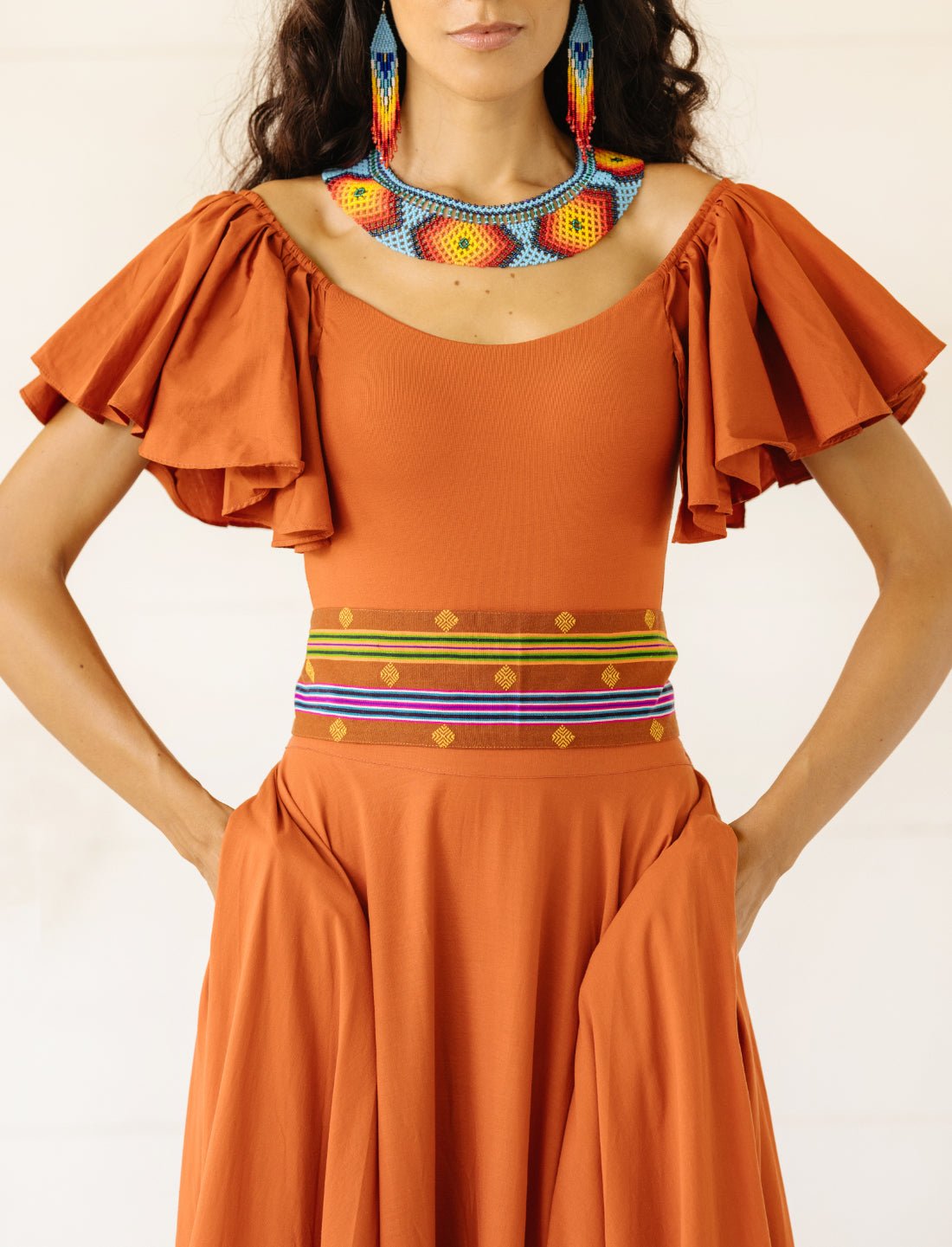 Temple Starlight Embroidered Belt - Earth Wisdom Collection