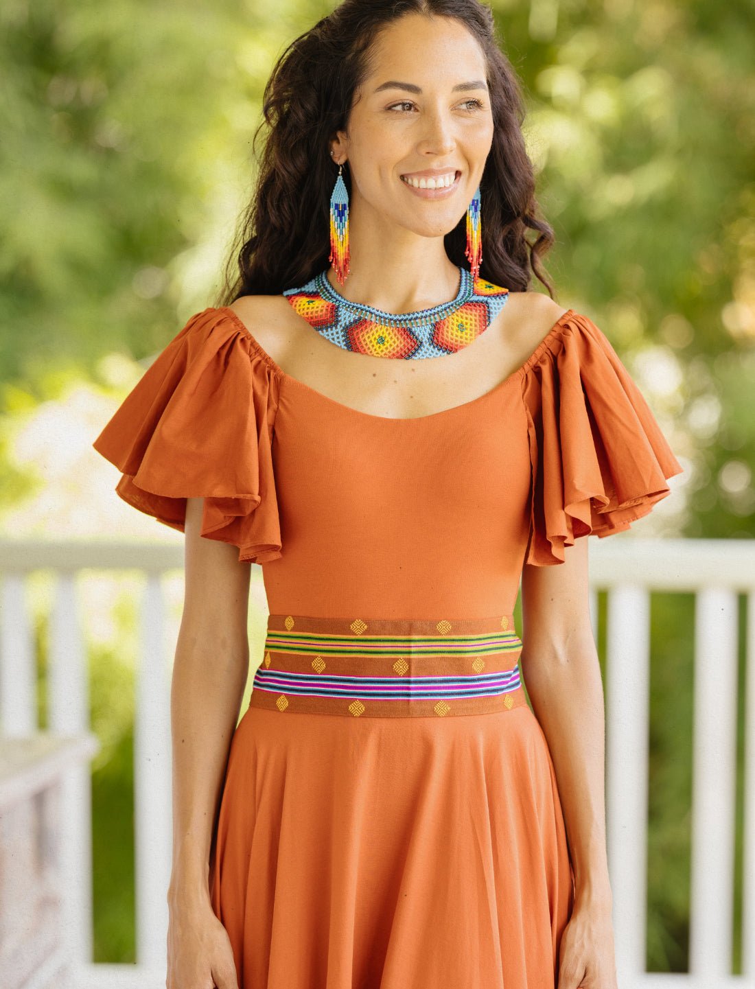 Temple Starlight Embroidered Belt - Earth Wisdom Collection