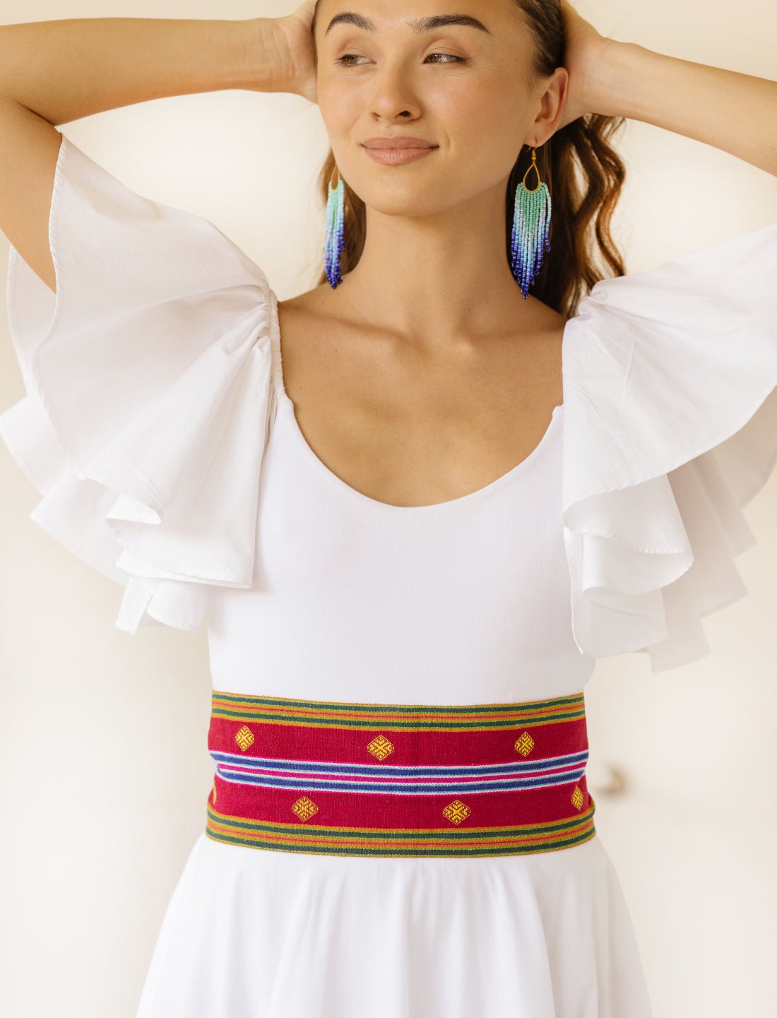 Temple Starlight Embroidered Belt - Earth Wisdom Collection