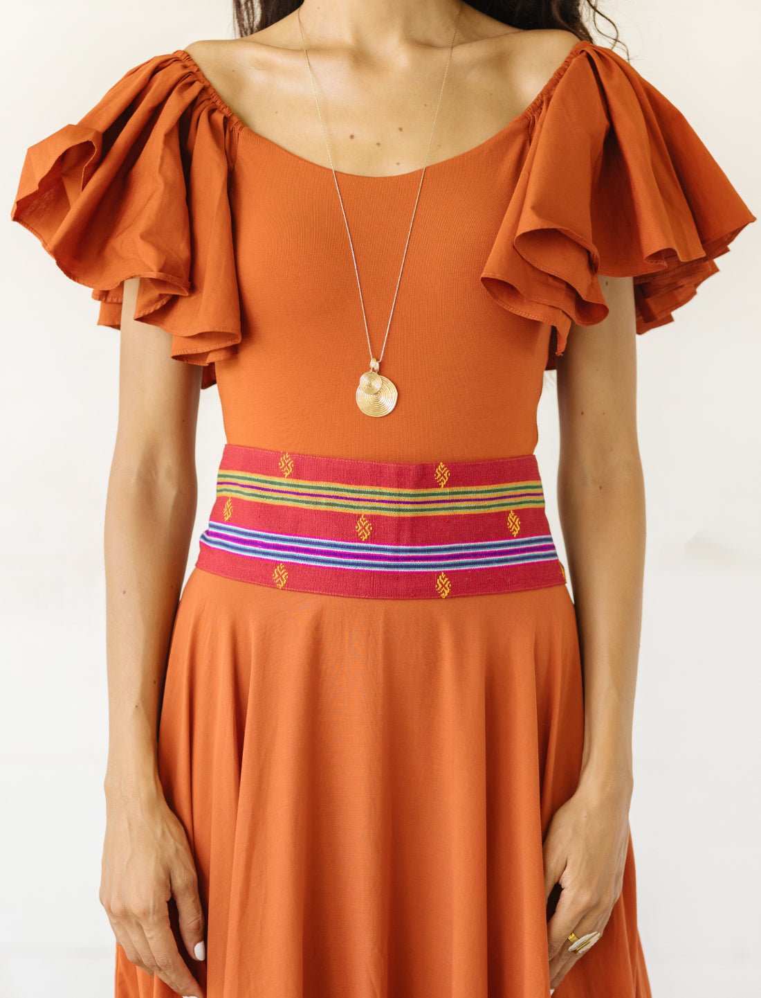 Temple Starlight Embroidered Belt - Earth Wisdom Collection