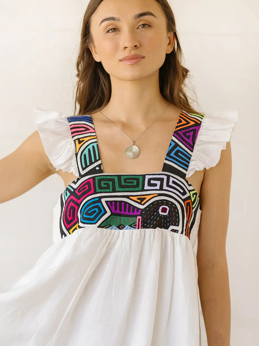 Yemaya Embroidery Adult Gown Earth Wisdom Collection Dress