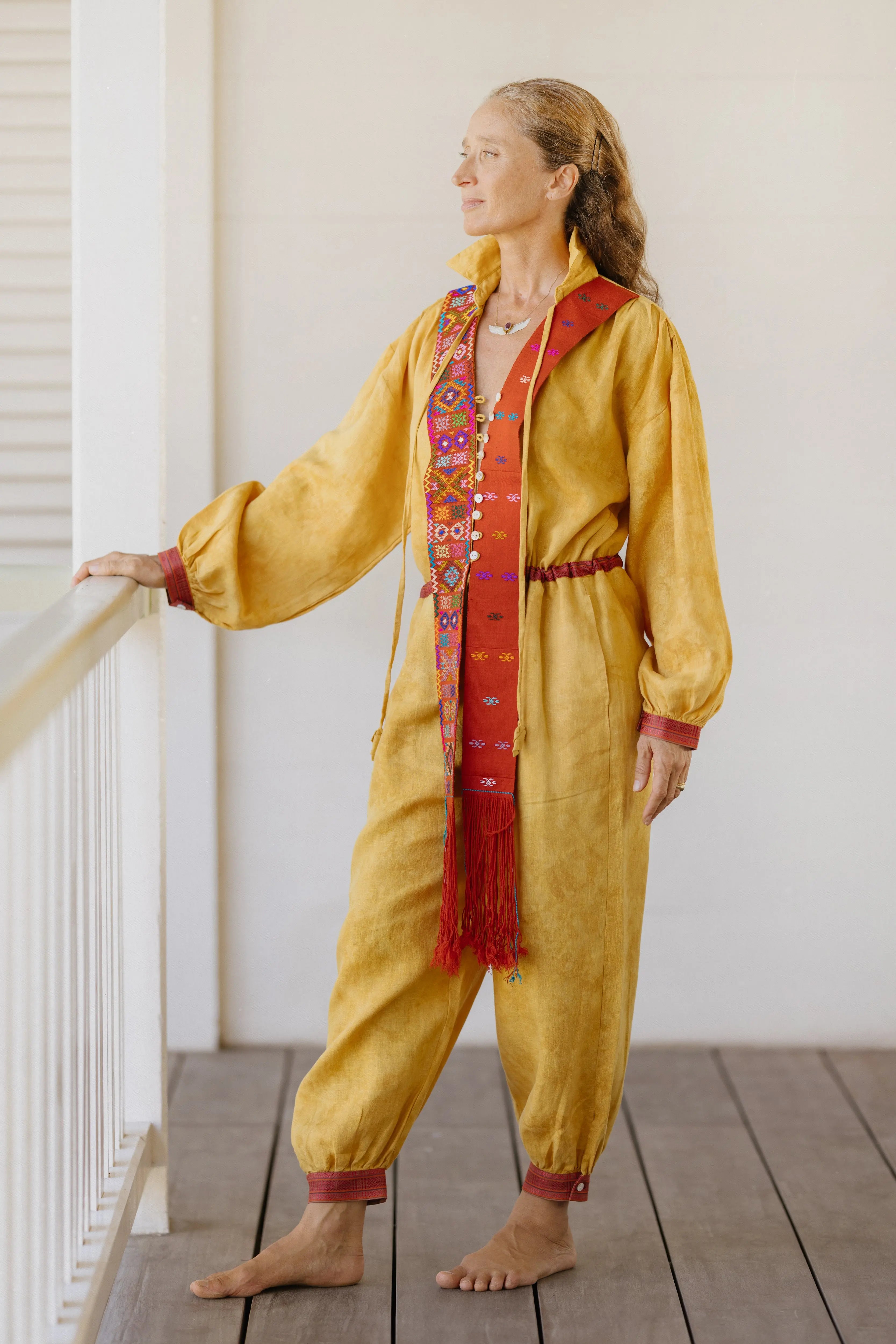 Bhutanese Silk Lotus Playsuit
