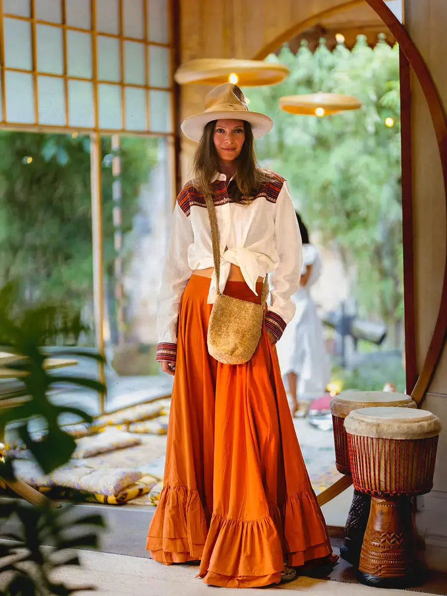 Sacred Hoop of Life Maxi Skirt Earth Wisdom Collection
