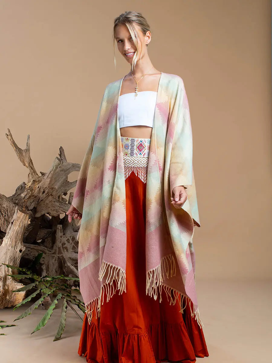 Himalayan Poncho Aurora Earth Wisdom Collection Poncho
