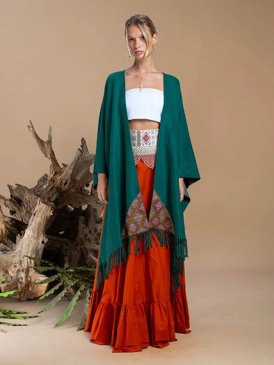 Himalayan Poncho Sacred Compass Earth Wisdom Collection Poncho