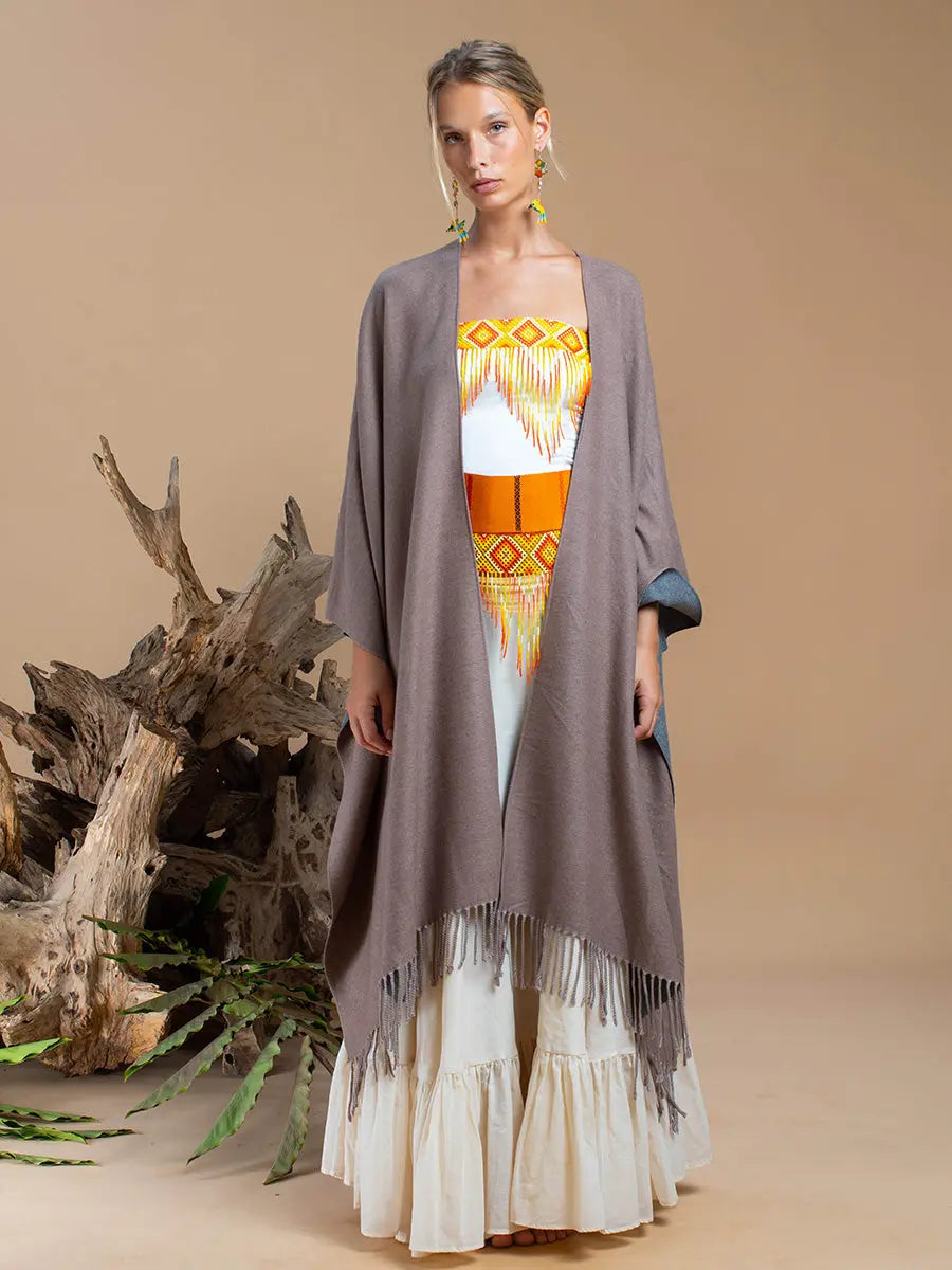 Himalayan Poncho Golden Star Earth Wisdom Collection Poncho