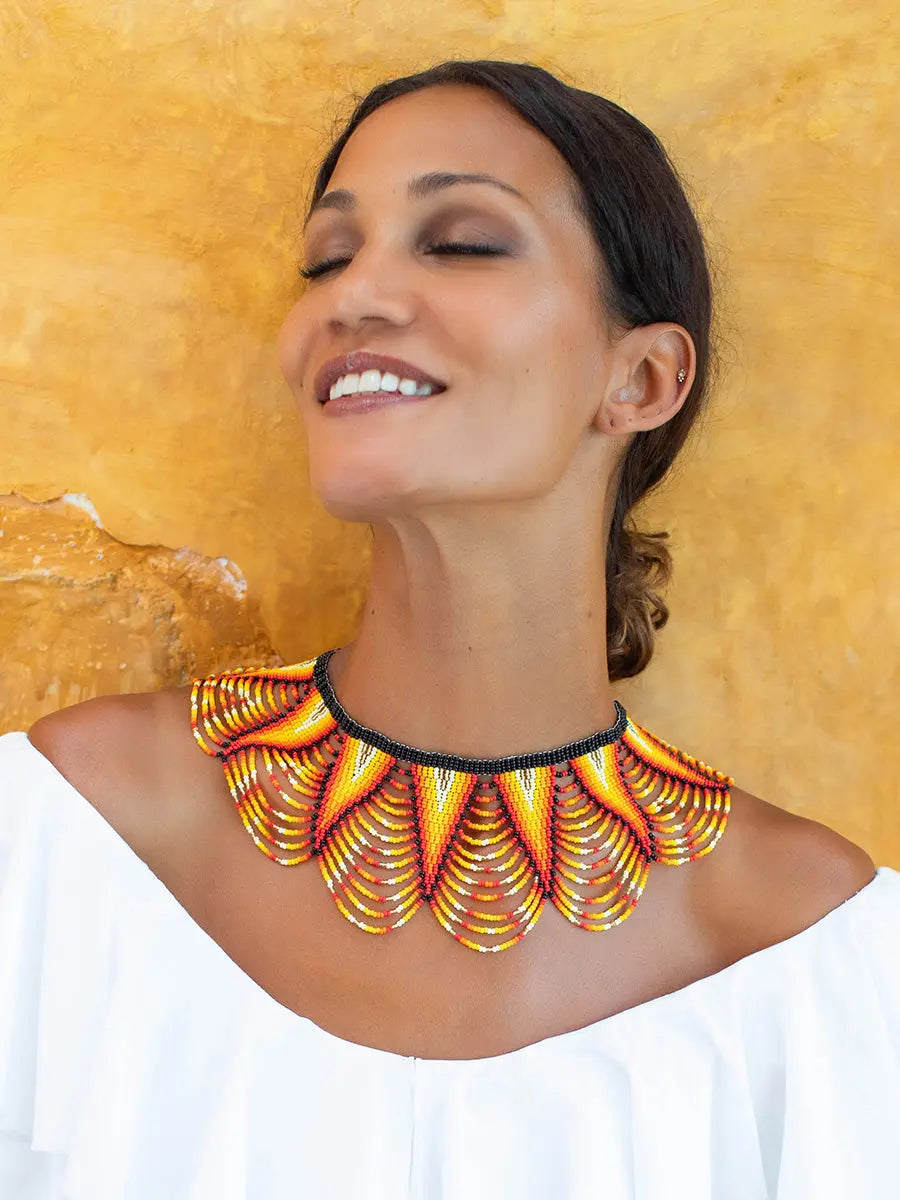 Okama Solar Fire Earth Wisdom Collection Necklace