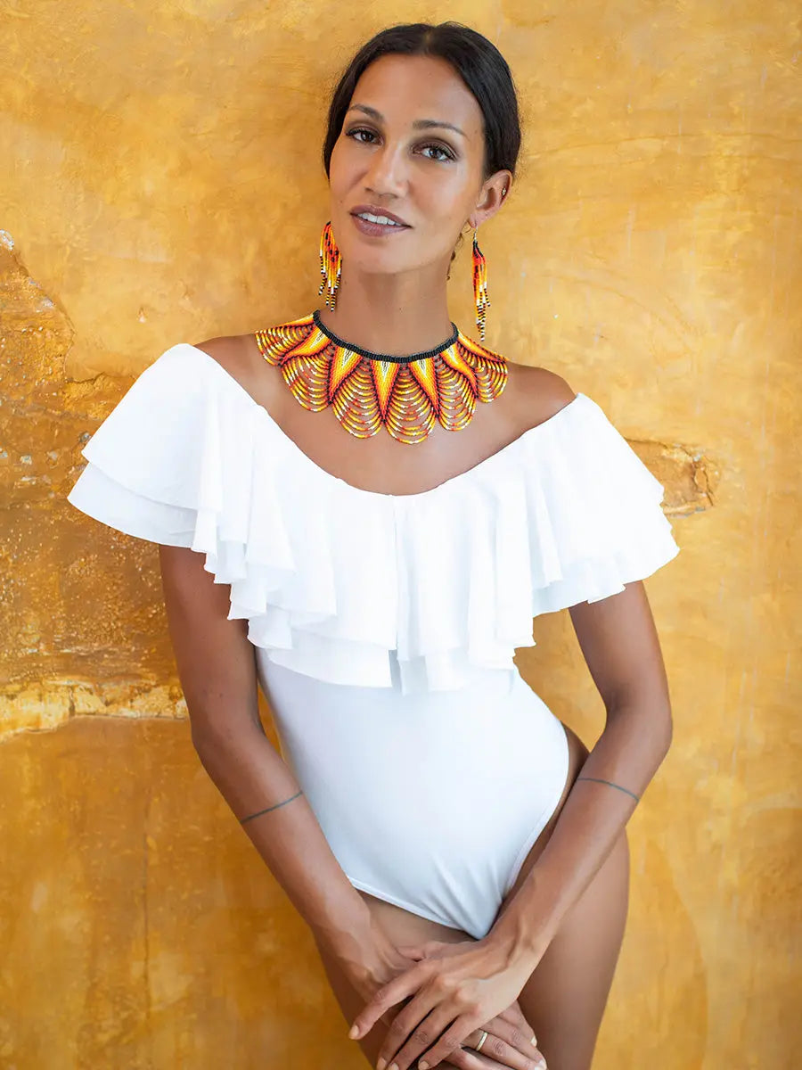 Okama Solar Fire Earth Wisdom Collection Necklace