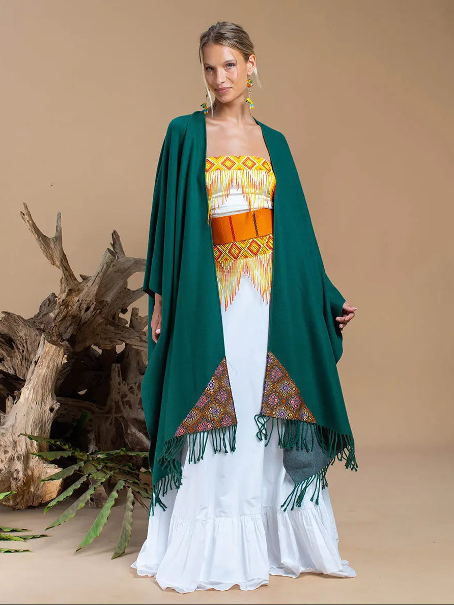 Himalayan Poncho Mountain Passage Earth Wisdom Collectn