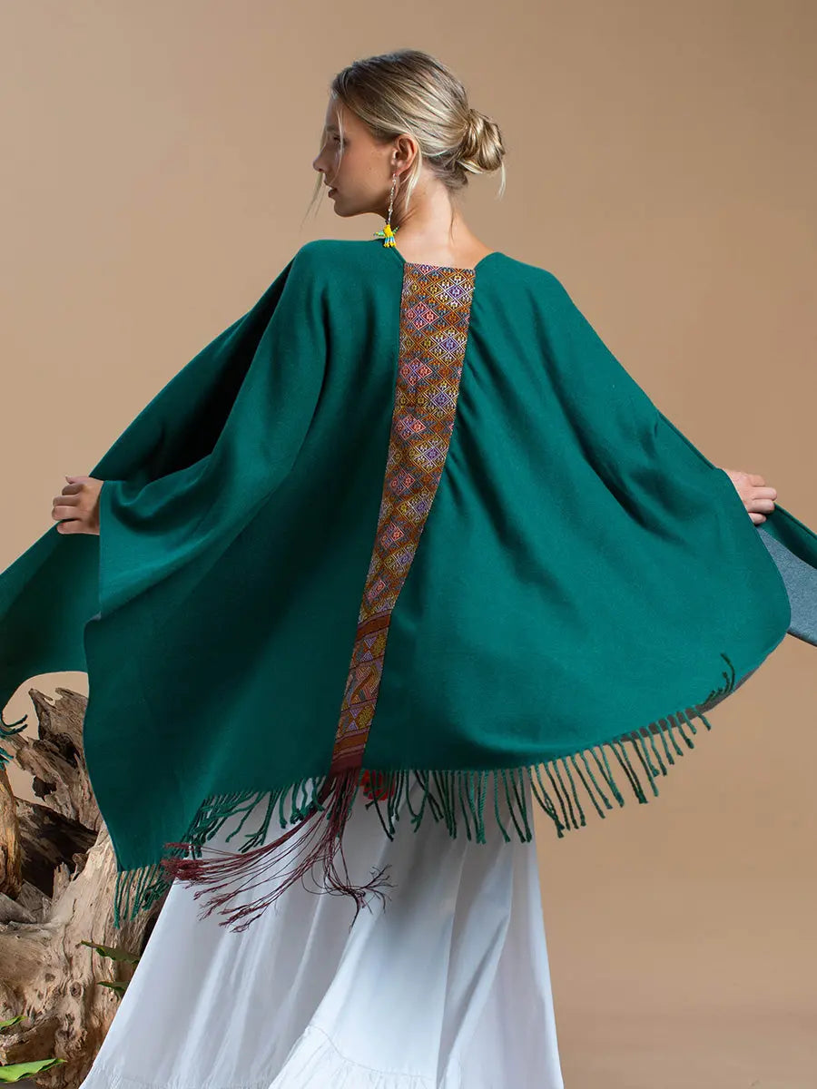 Himalayan Poncho Mountain Passage Earth Wisdom Collection