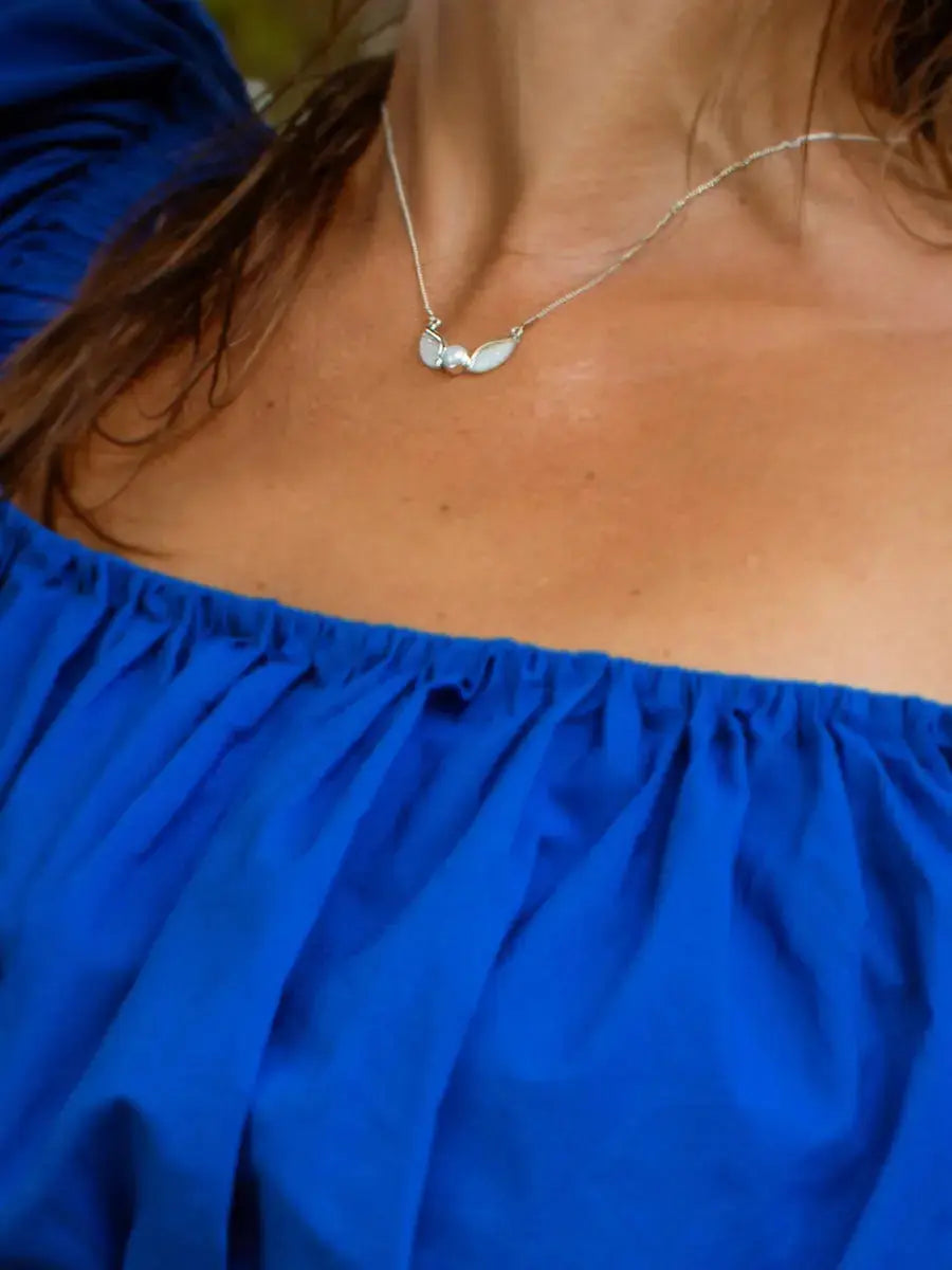 Pearl Wings Necklace Earth Wisdom Collection Necklace