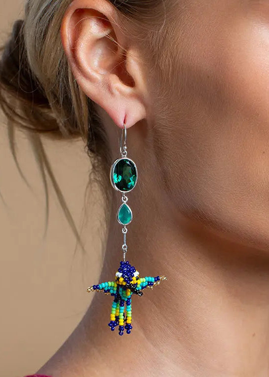 Colibrí Cantik Emerald Earrings Earth Wisdom Collection Earrings
