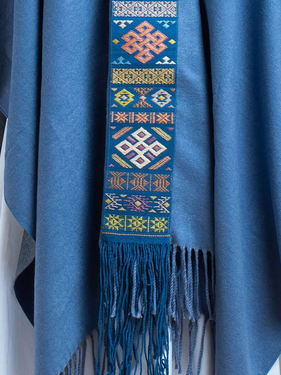 Himalayan Poncho Infinite Sky Earth Wisdom Collection Poncho