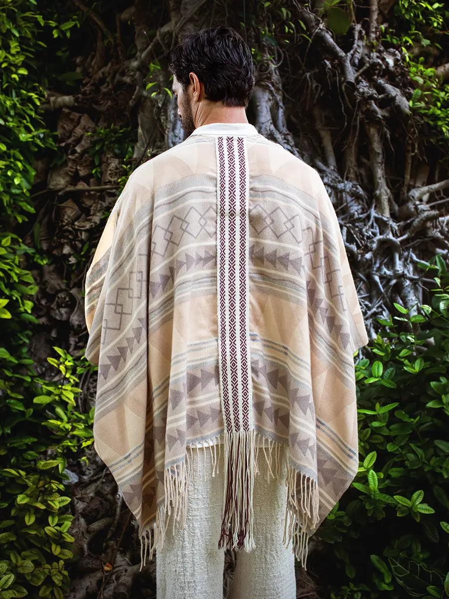 Baby Yak Wool Poncho Earth Wisdom Collection