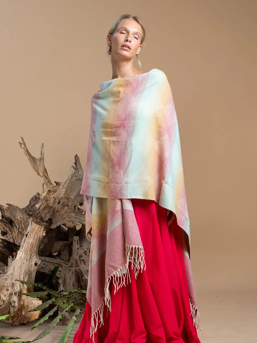 Himalayan Poncho Sunrise Dew Earth Wisdom Collection Poncho