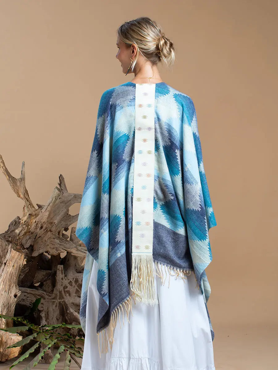 Himalayan Poncho Mountain Mist Earth Wisdom Collection Poncho