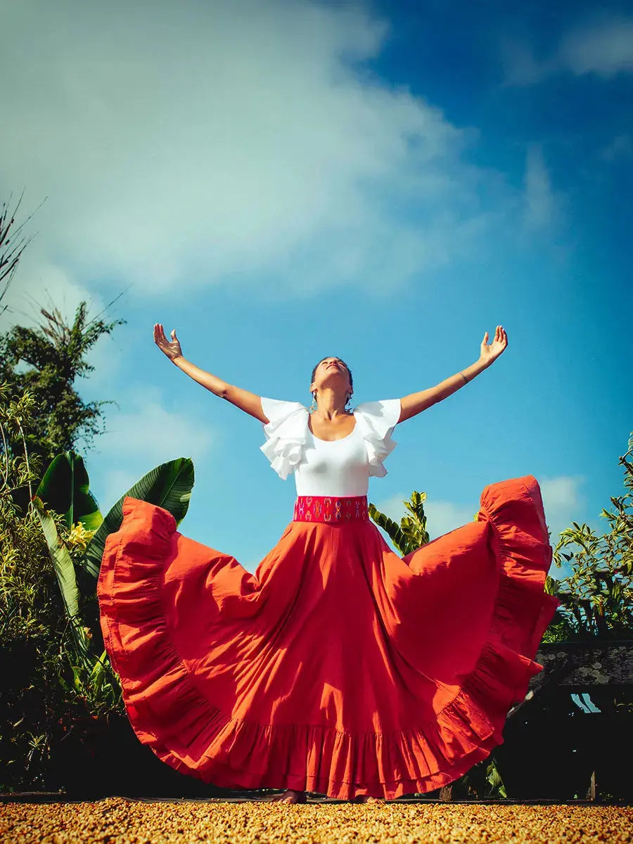 Sacred Hoop of Life Maxi Skirt Earth Wisdom Collection