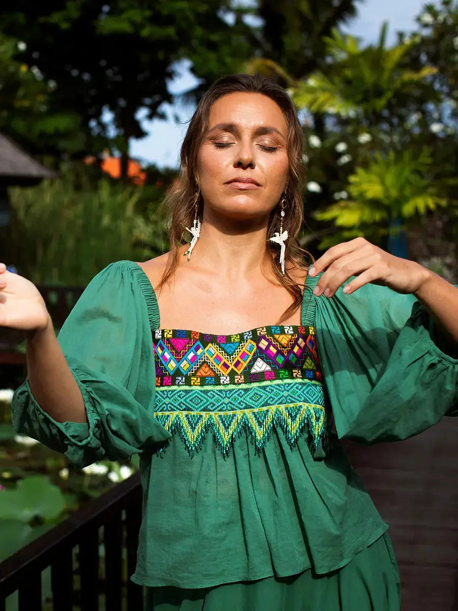 Luna Blouse Earth Wisdom Collection Shirt
