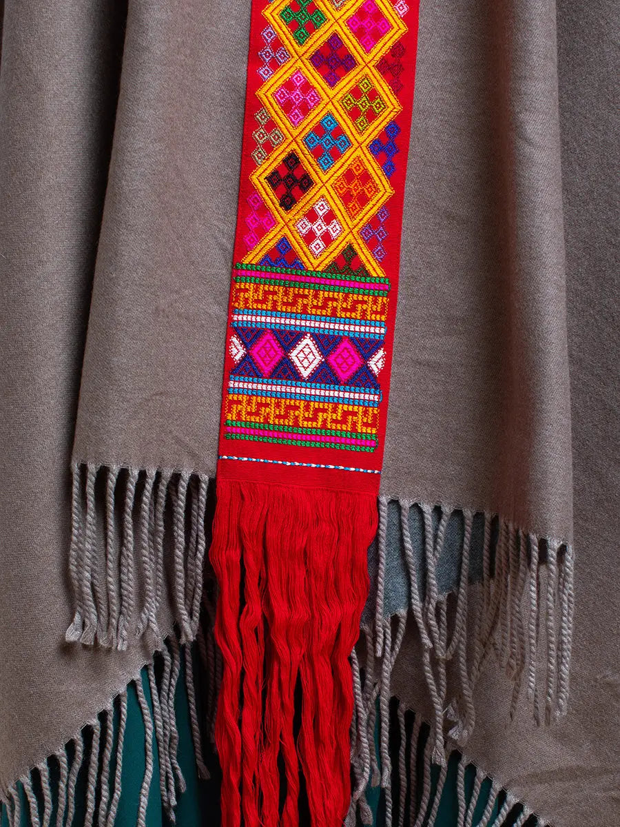 Himalayan Poncho Stone River Earth Wisdom Collection Poncho