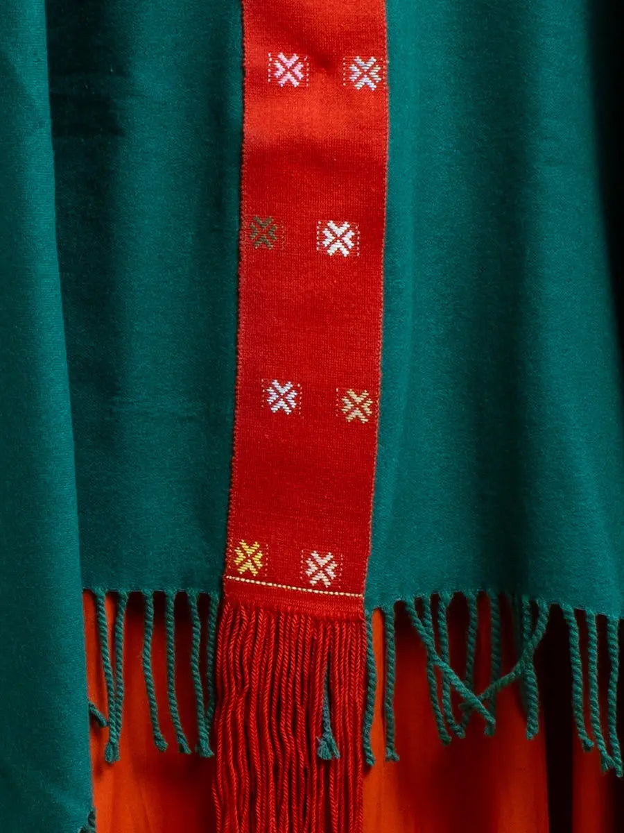 Himalayan Poncho Forest Path Earth Wisdom Collection Poncho