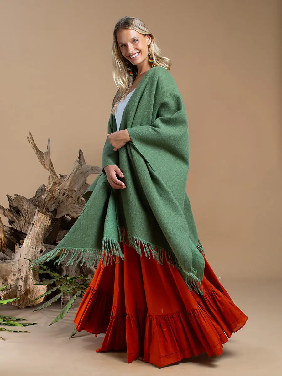 Himalayan Poncho Sage Temple Earth Wisdom Collection Poncho