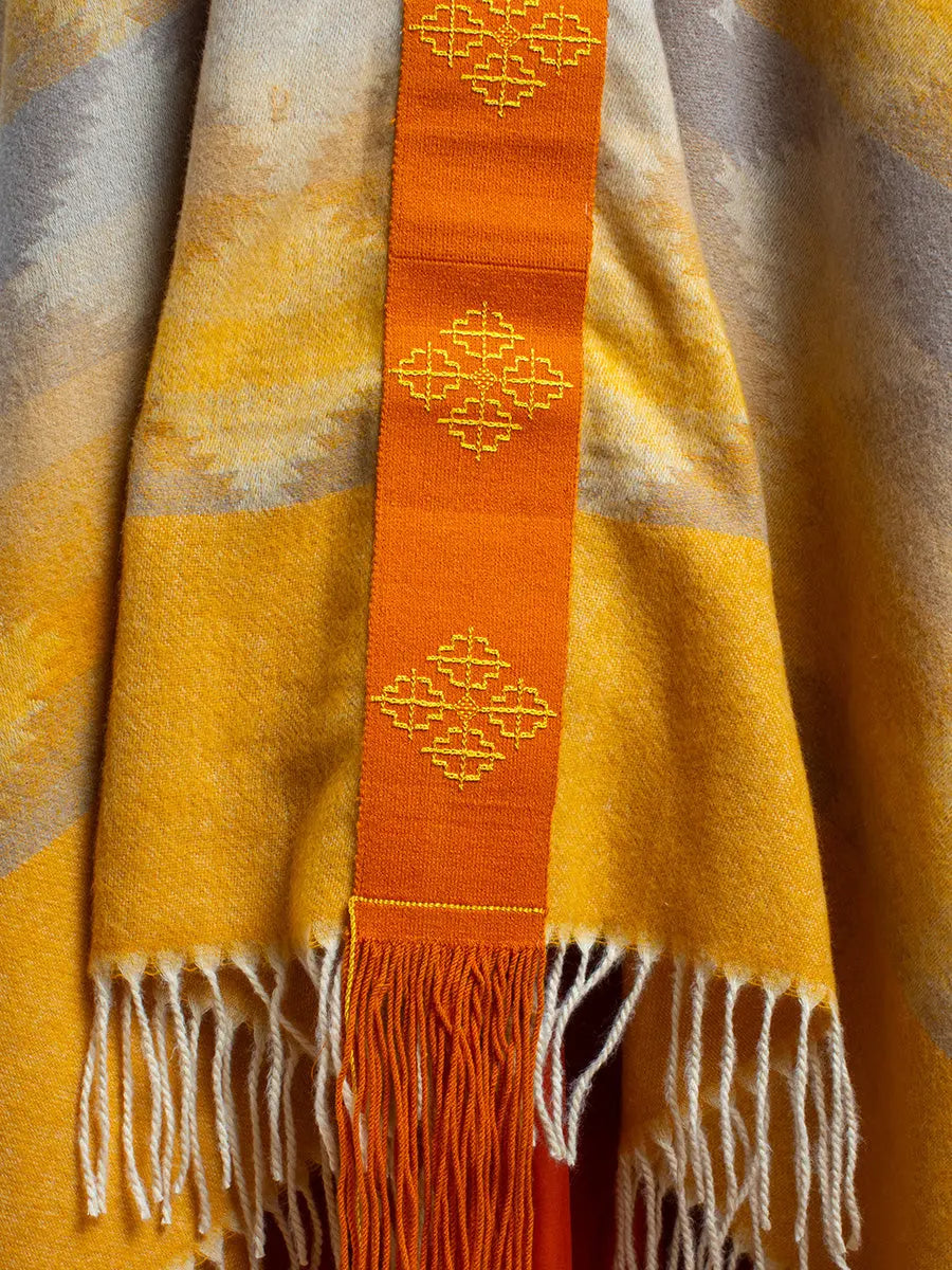 Himalayan Poncho Golden Sun Earth Wisdom Collection Poncho