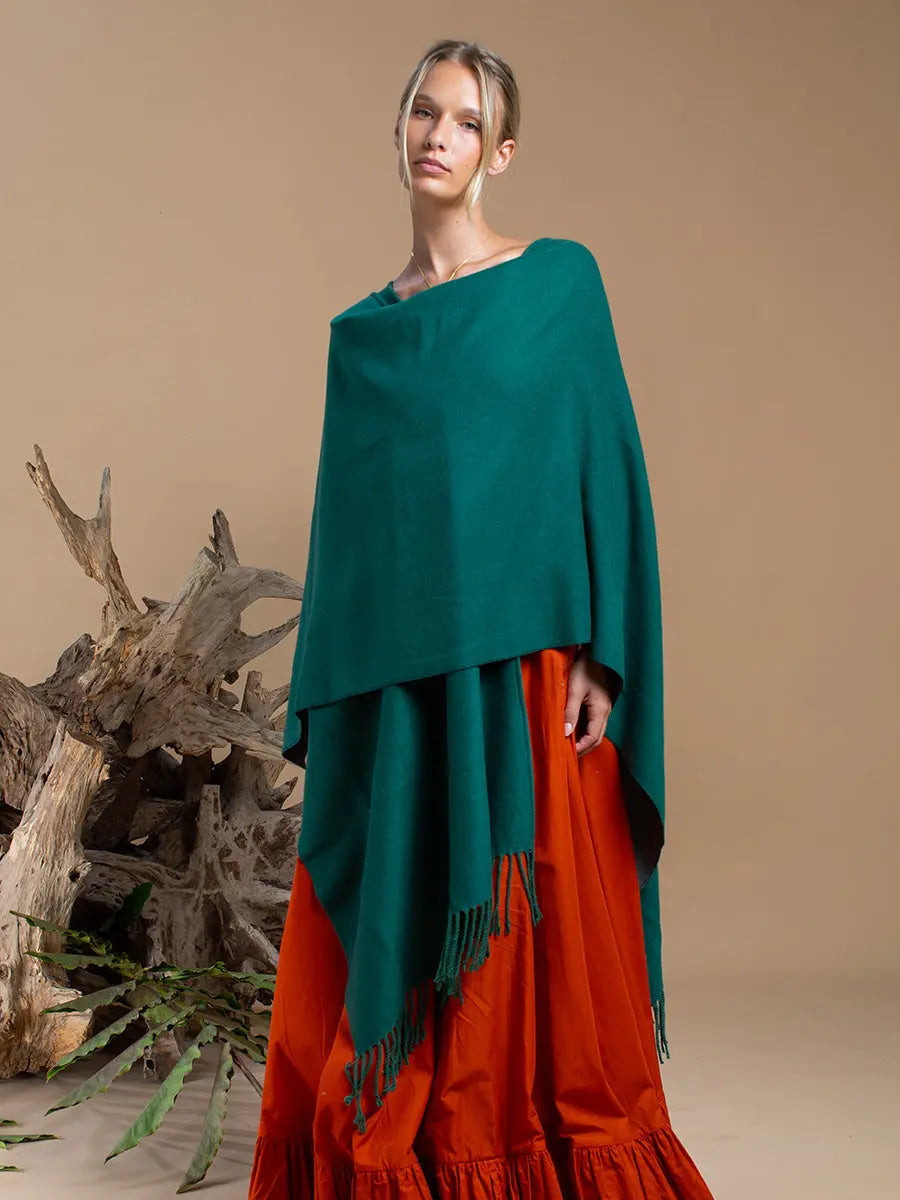Himalayan Poncho Emerald Spirit Earth Wisdom Collection Poncho
