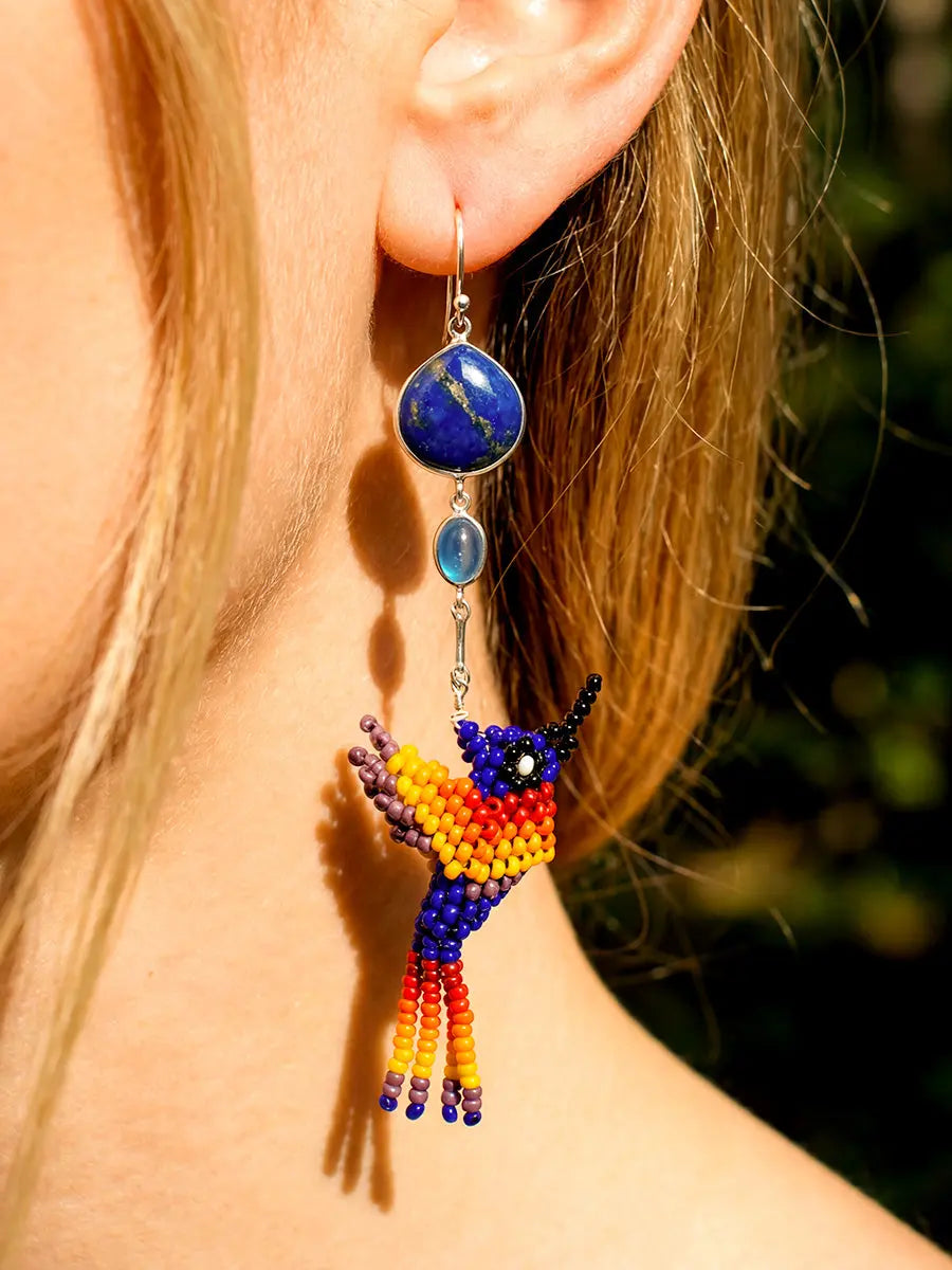 Colibrí Cantik Lapis Lazuli Earrings Earth Wisdom Collection Earrings