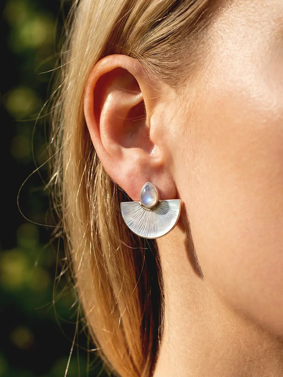 Drop of Moon Earrings Earth Wisdom Collection Earrings
