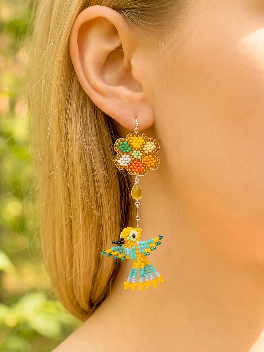 Colibrí Bunga Peridot Earrings Earth Wisdom Collection Earrings