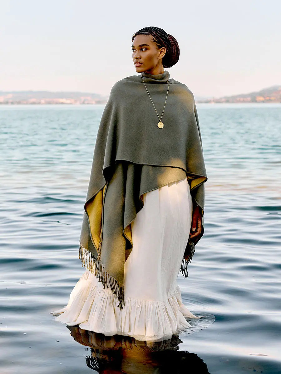 Himalayan Poncho Ourosboros Earth Wisdom Collection Poncho