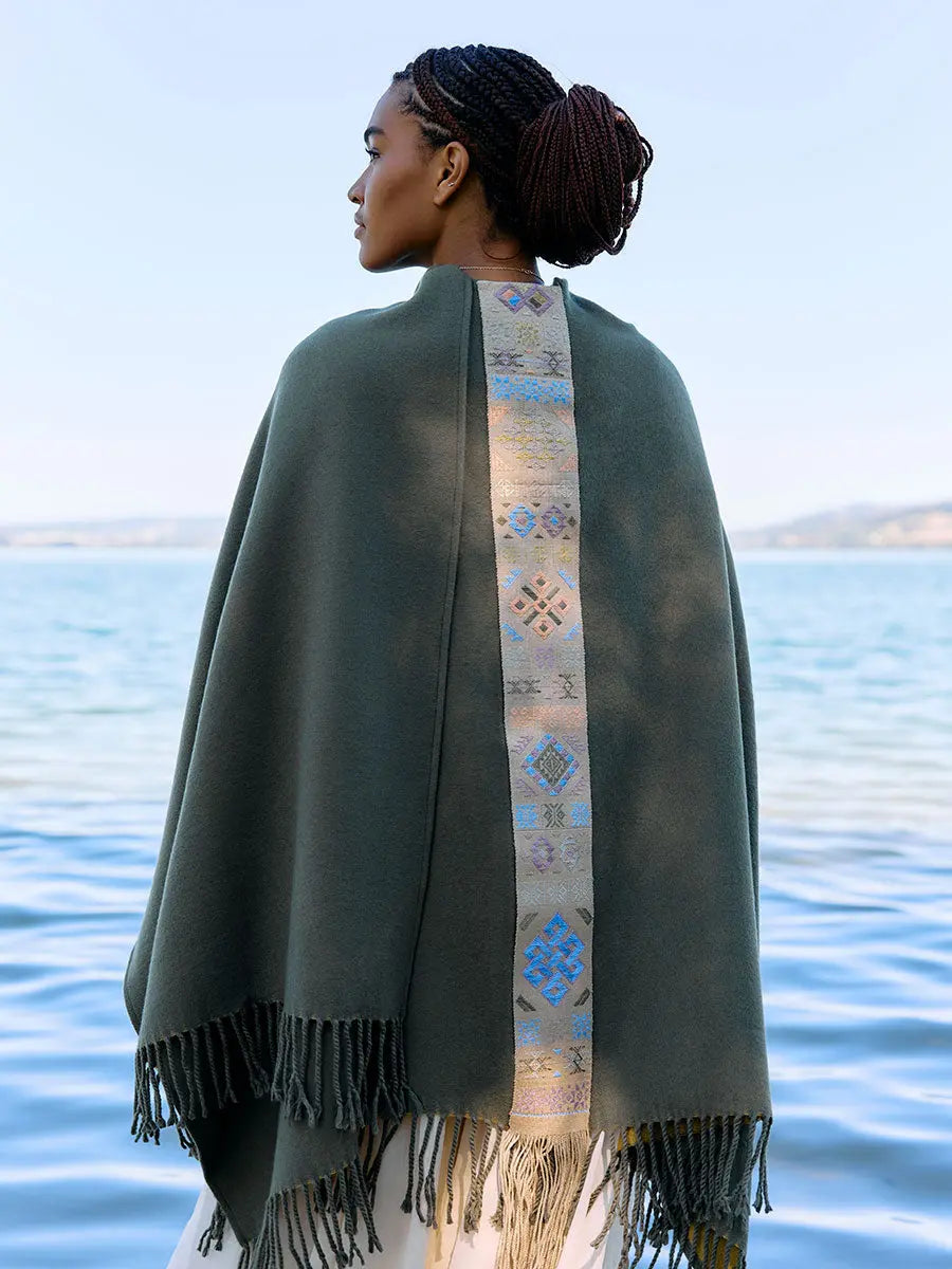 Himalayan Poncho Ourosboros Earth Wisdom Collection Poncho
