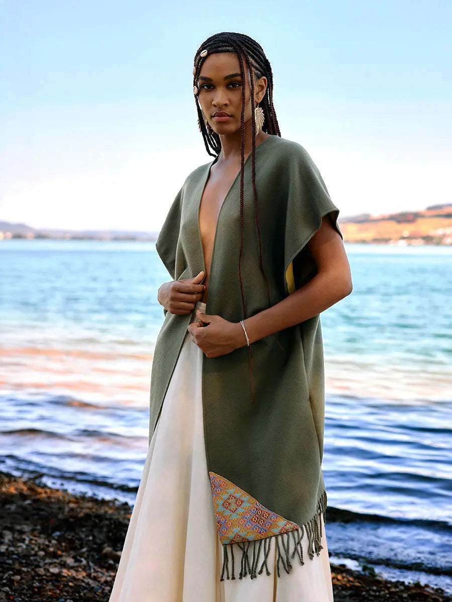 Himalayan Long Vest Cedar Earth Wisdom Collection Vest