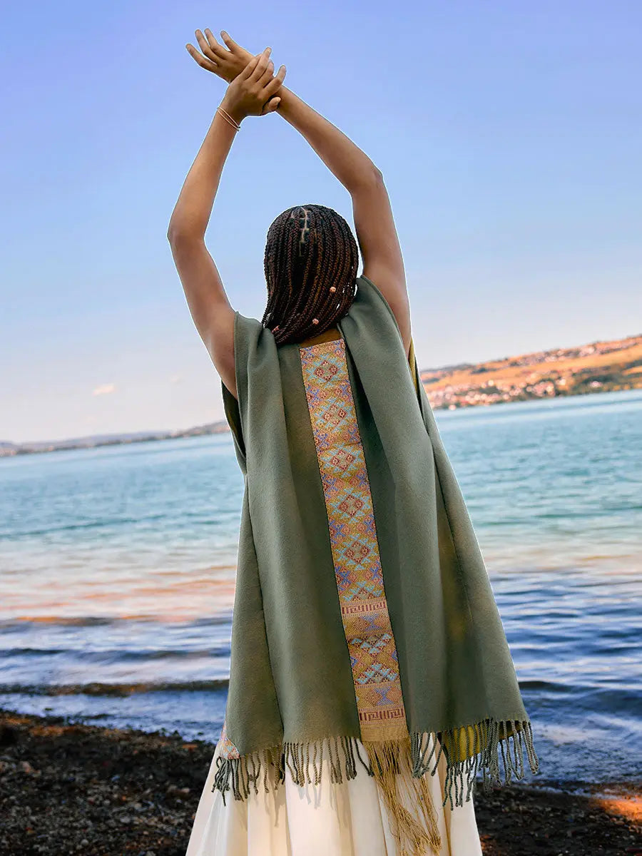 Himalayan Long Vest Cedar Earth Wisdom Collection Vest