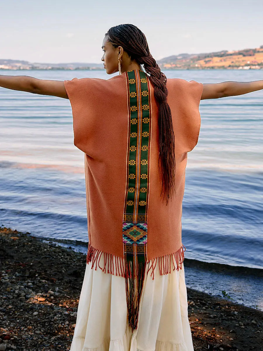 Himalayan Long Vest Marigold Earth Wisdom Collection Vest
