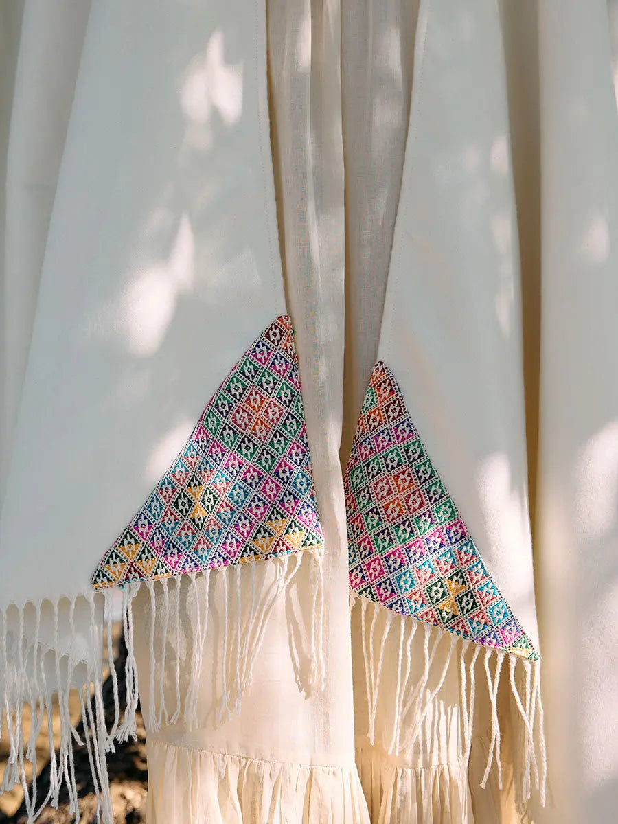Himalayan Poncho Silk Rainbow Earth Wisdom Collection Poncho