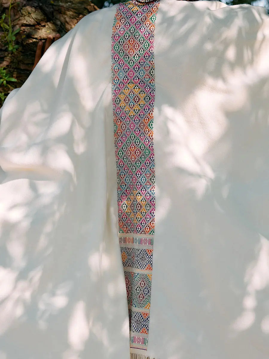 Himalayan Poncho Silk Rainbow Earth Wisdom Collection Poncho