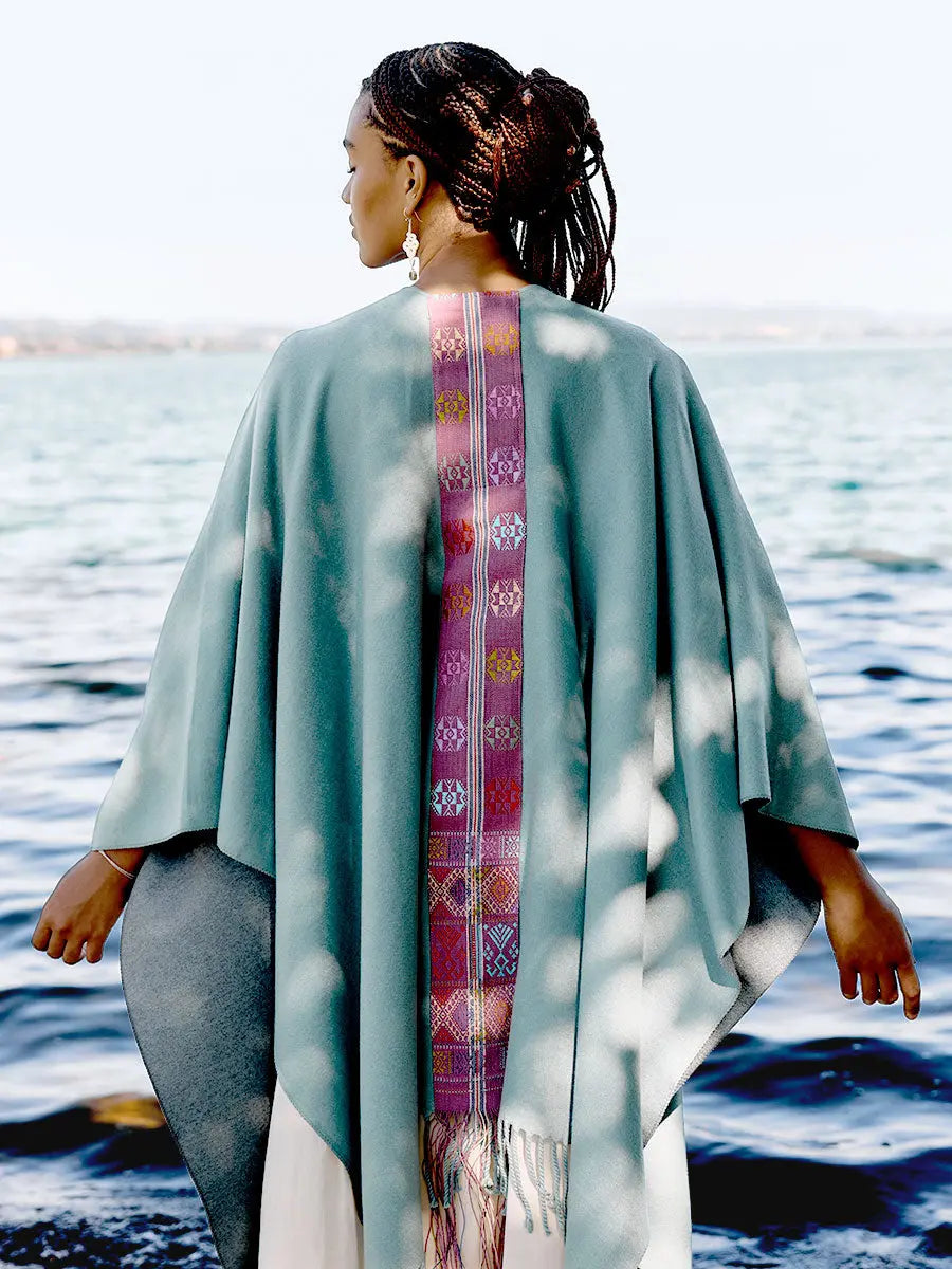 Himalayan Poncho Wild Sage Earth Wisdom Collection Poncho