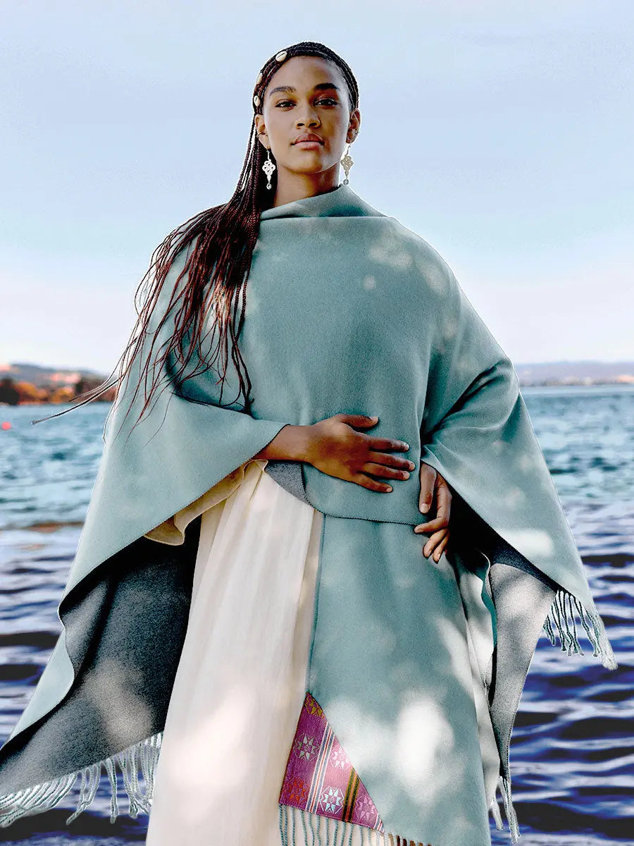 Himalayan Poncho Wild Sage Earth Wisdom Collection Poncho
