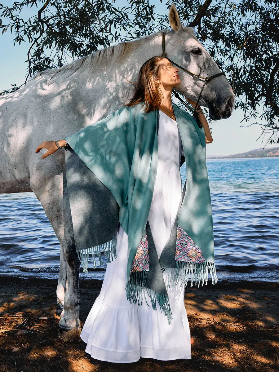 Himalayan Poncho Sweetgrass Earth Wisdom Collection Poncho
