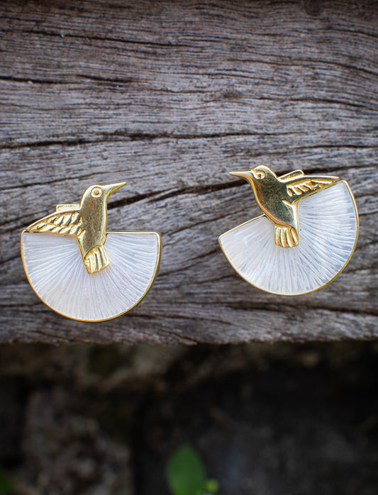 Call of the Hummingbird Earrings Light