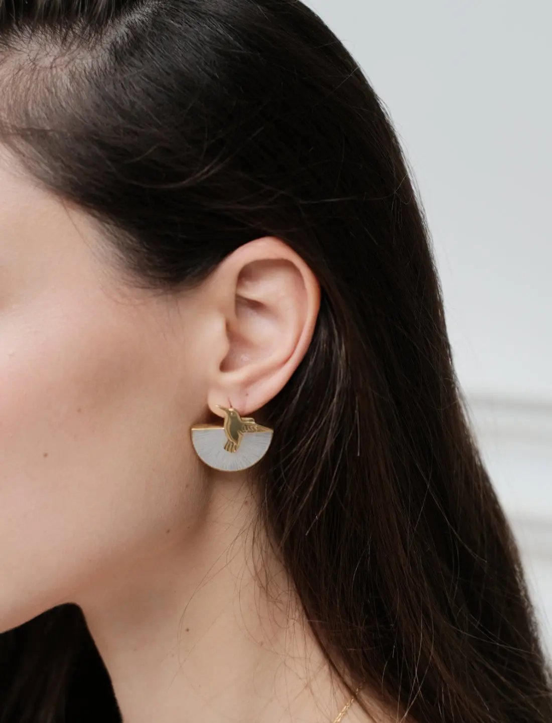 Call of the Hummingbird Light Earrings Earth Wisdom Collection