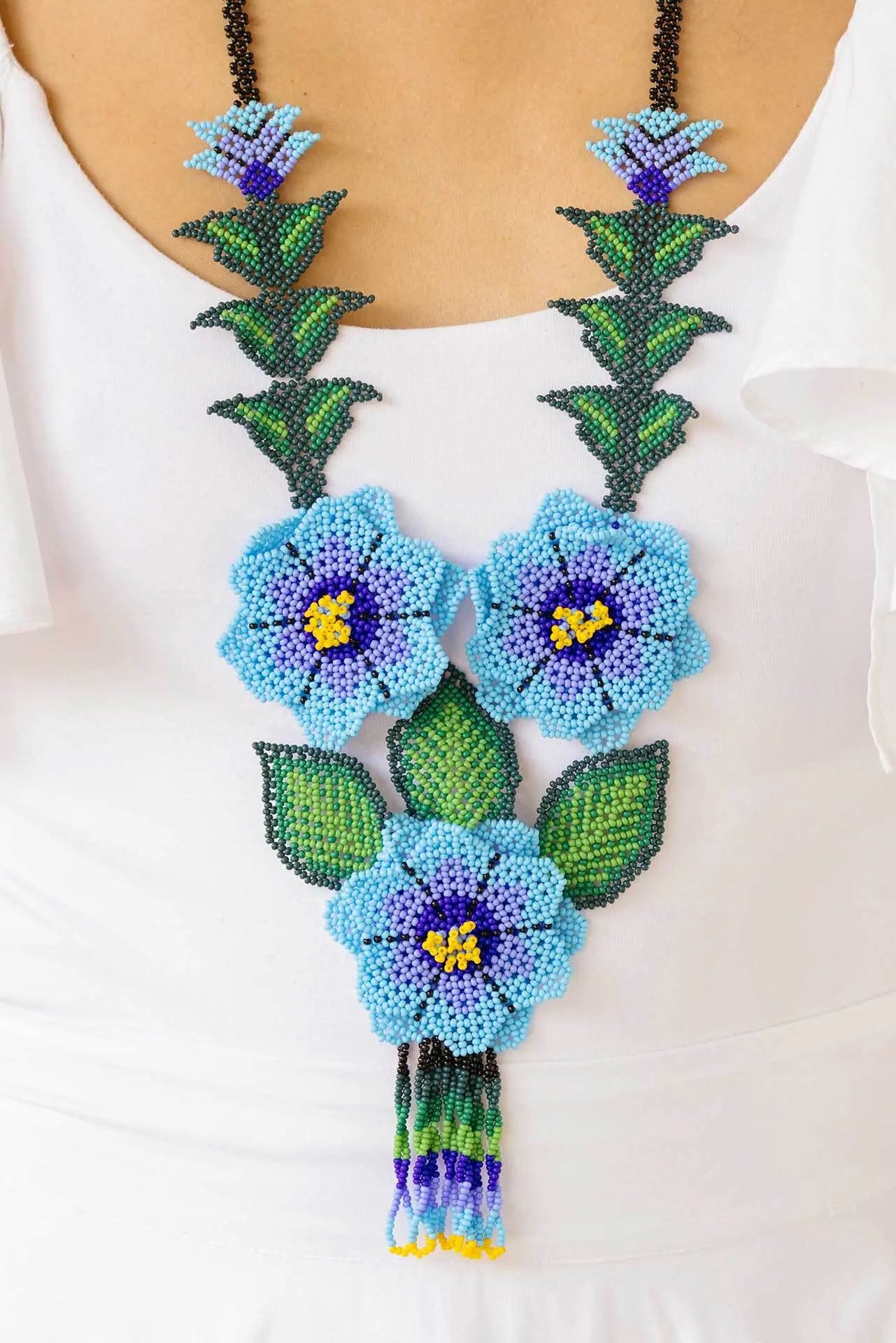 Chamí Blossom Beaded Necklace Earth Wisdom Collection Necklace