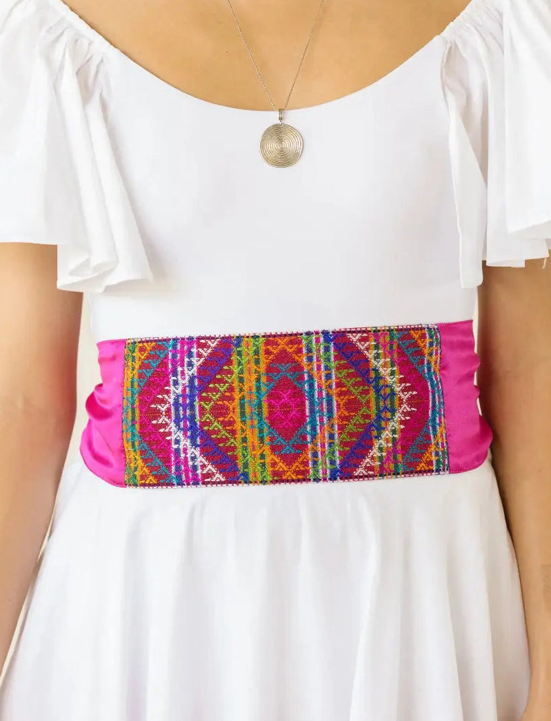 Clarity of Mind Pink Silk Belt Earth Wisdom Collection