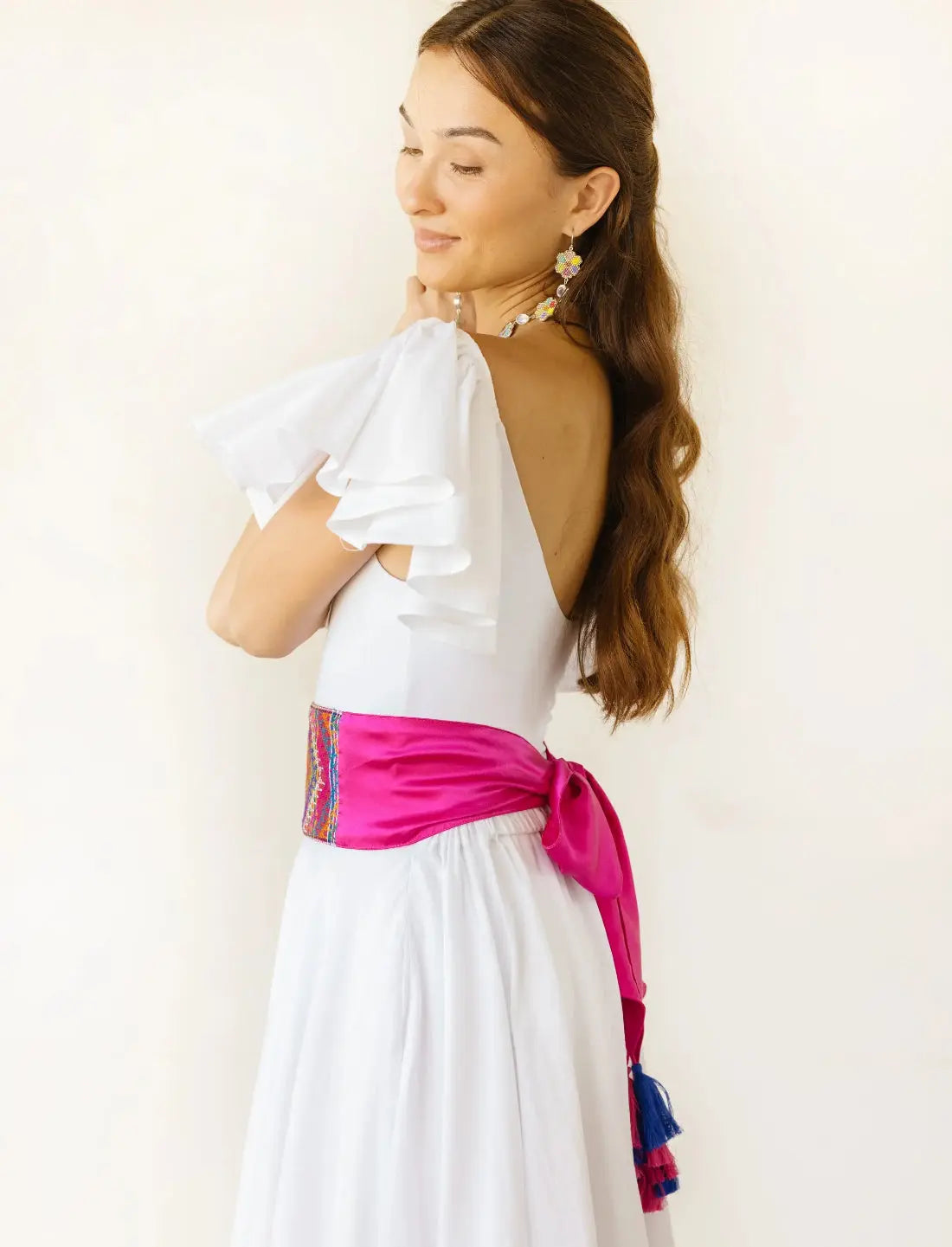 Clarity of Mind Pink Silk Belt Earth Wisdom Collection