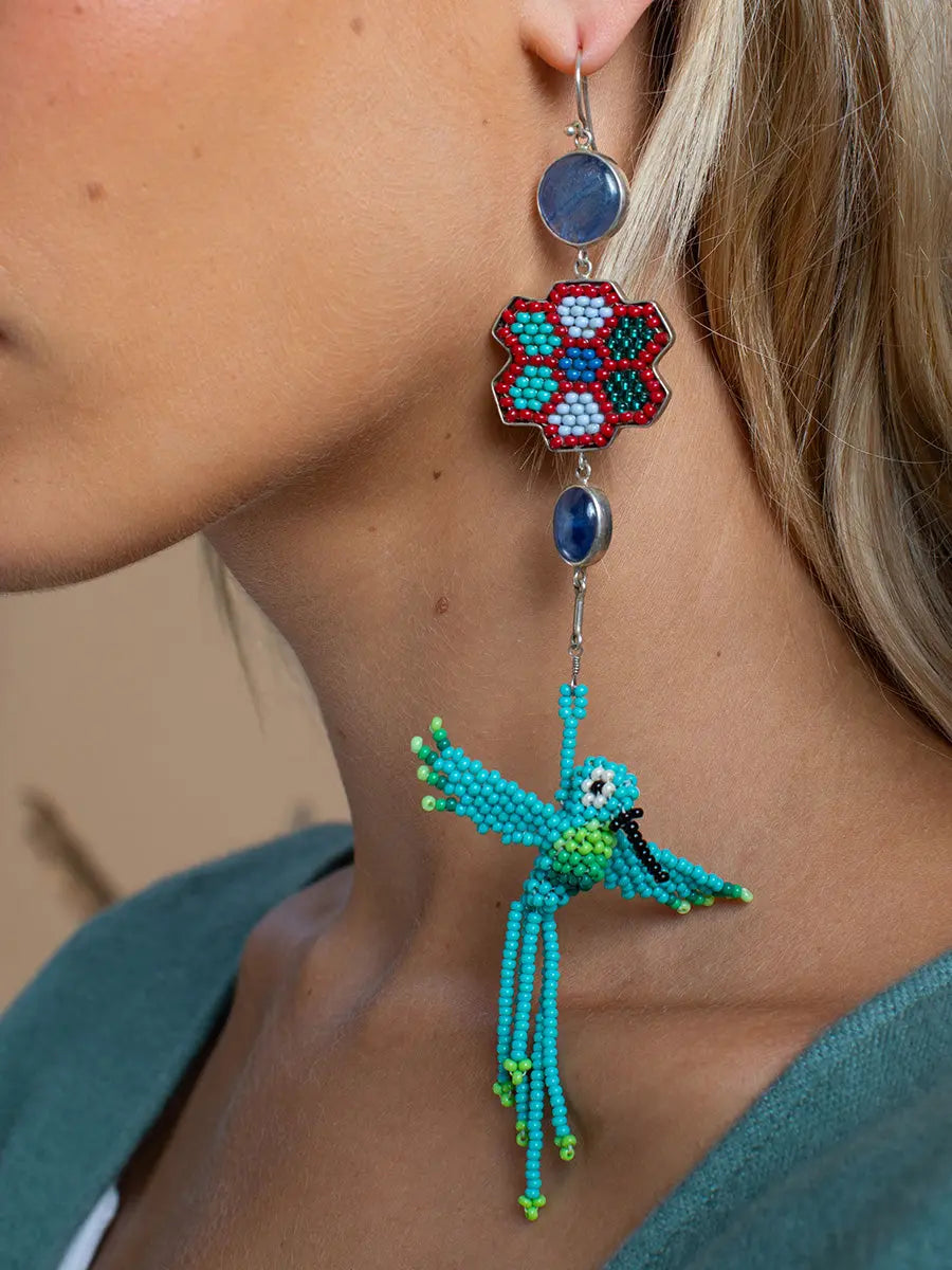 Colibrí Bunga Agate Earrings Earth Wisdom Collection Earrings